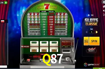 Catálogo de jogos Q87 com fornecedores Pragmatic Play, Evolution, NetEnt