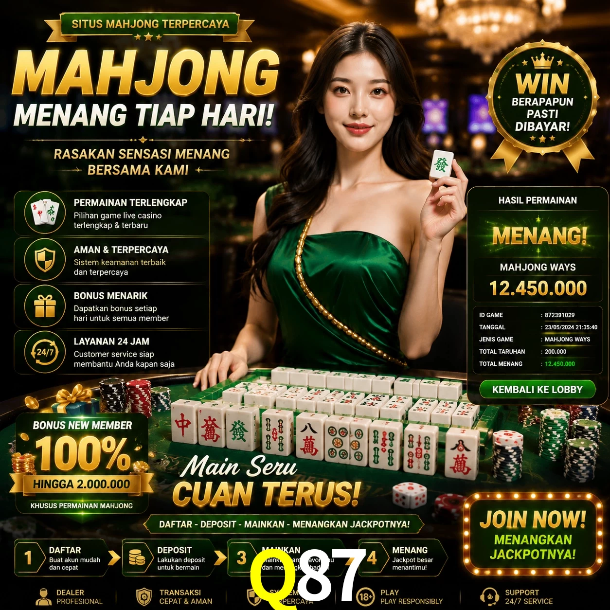 Cashback VIP Q87 - reembolso semanal